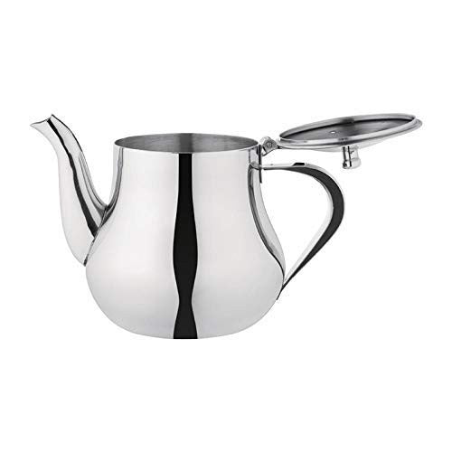 Arabian Stainless Steel Teapot 1L Tea Pot Mirror Finish Silver