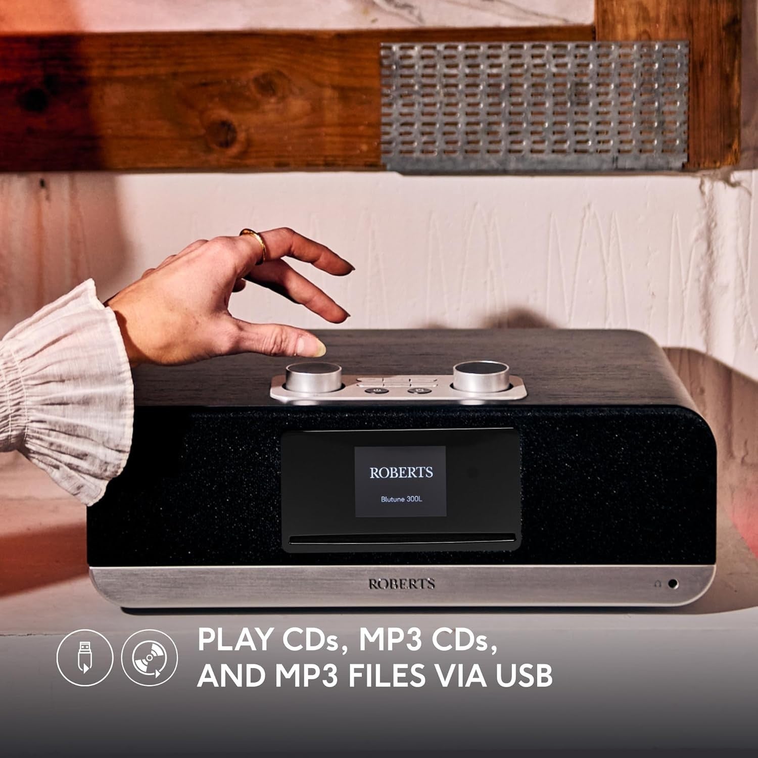 Digital Sound System DAB+ FM CD Player Bluetooth USB Stereo Black