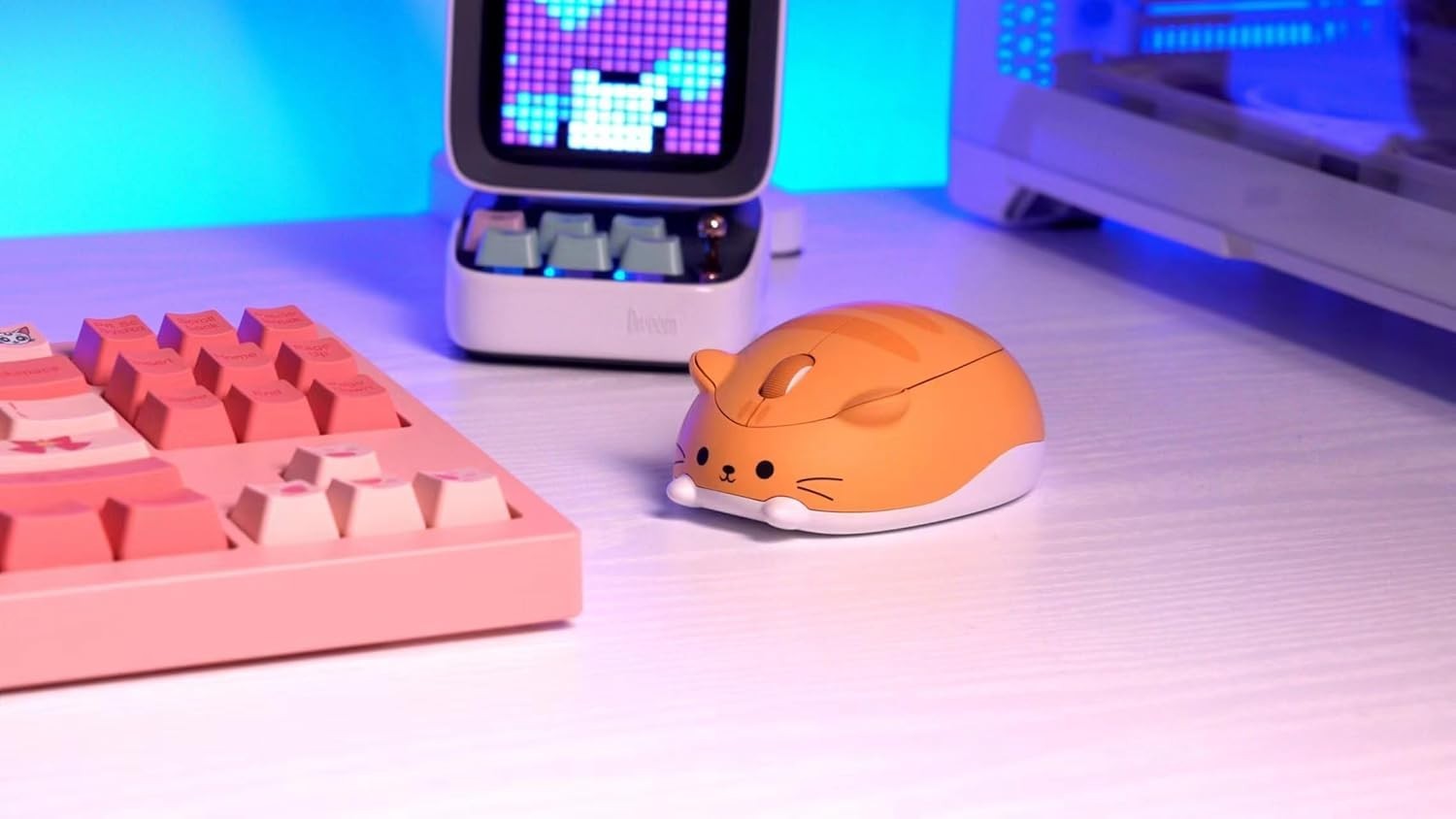 Cute Cat Wireless Mouse 3200 DPI Bluetooth 2.4G Silent Click