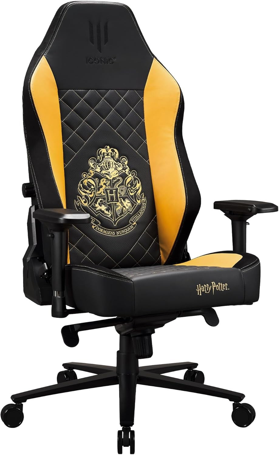 Premium XL Gaming Chair Ergonomic High Back Office Chair Gold Black