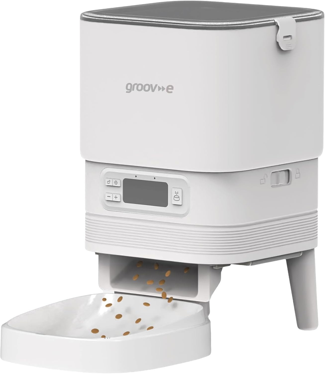 Automatic Pet Feeder 4L Dry Food Dispenser Timer 6 Meals Portion Control