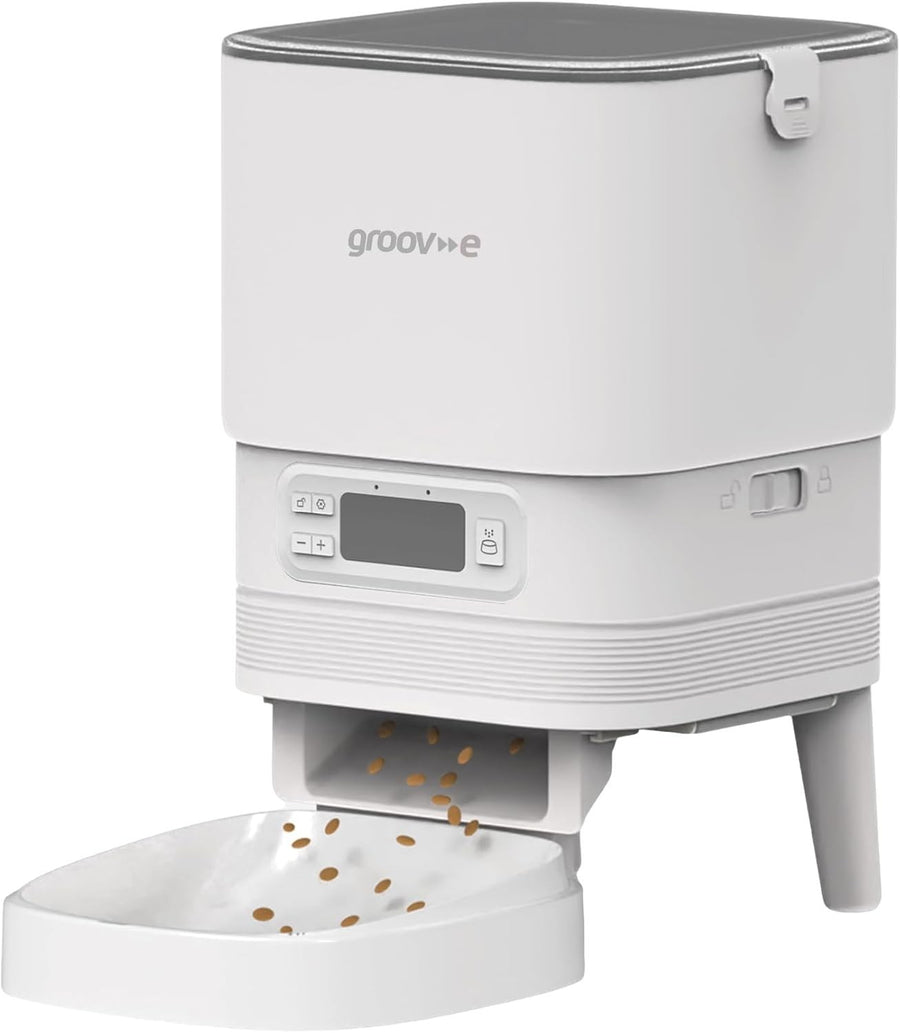 Automatic Pet Feeder 4L Dry Food Dispenser Timer 6 Meals Portion Control