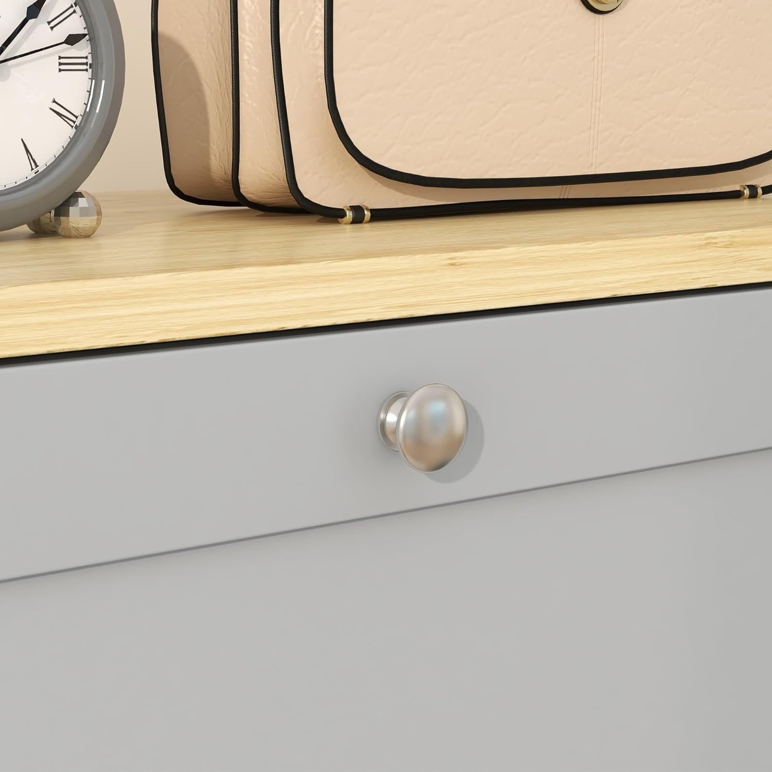 Slim Grey Shoe Cabinet 3 Flip Drawers Adjustable Shelves Space Saver