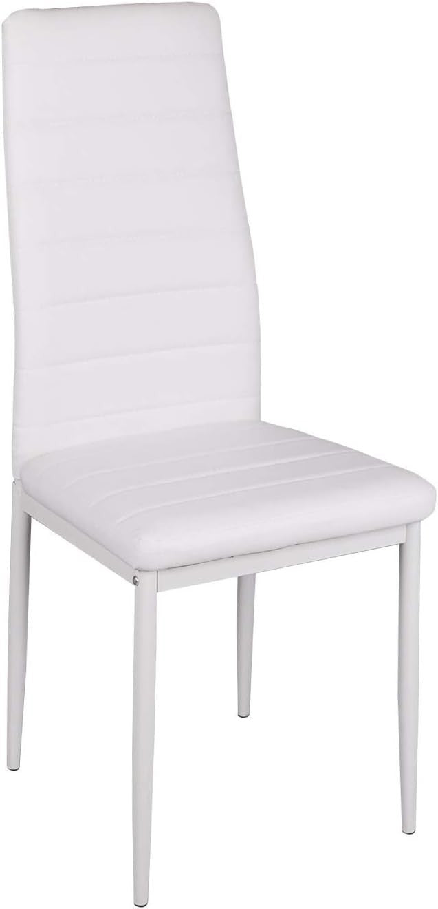 Space-Saving White Drop Leaf Dining Table with 2 Chairs - Modern PU Leather Set
