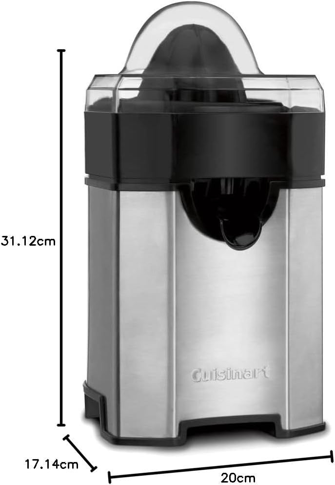 Electric Citrus Juicer Stainless Steel Pulp Control Drip Free Easy Clean