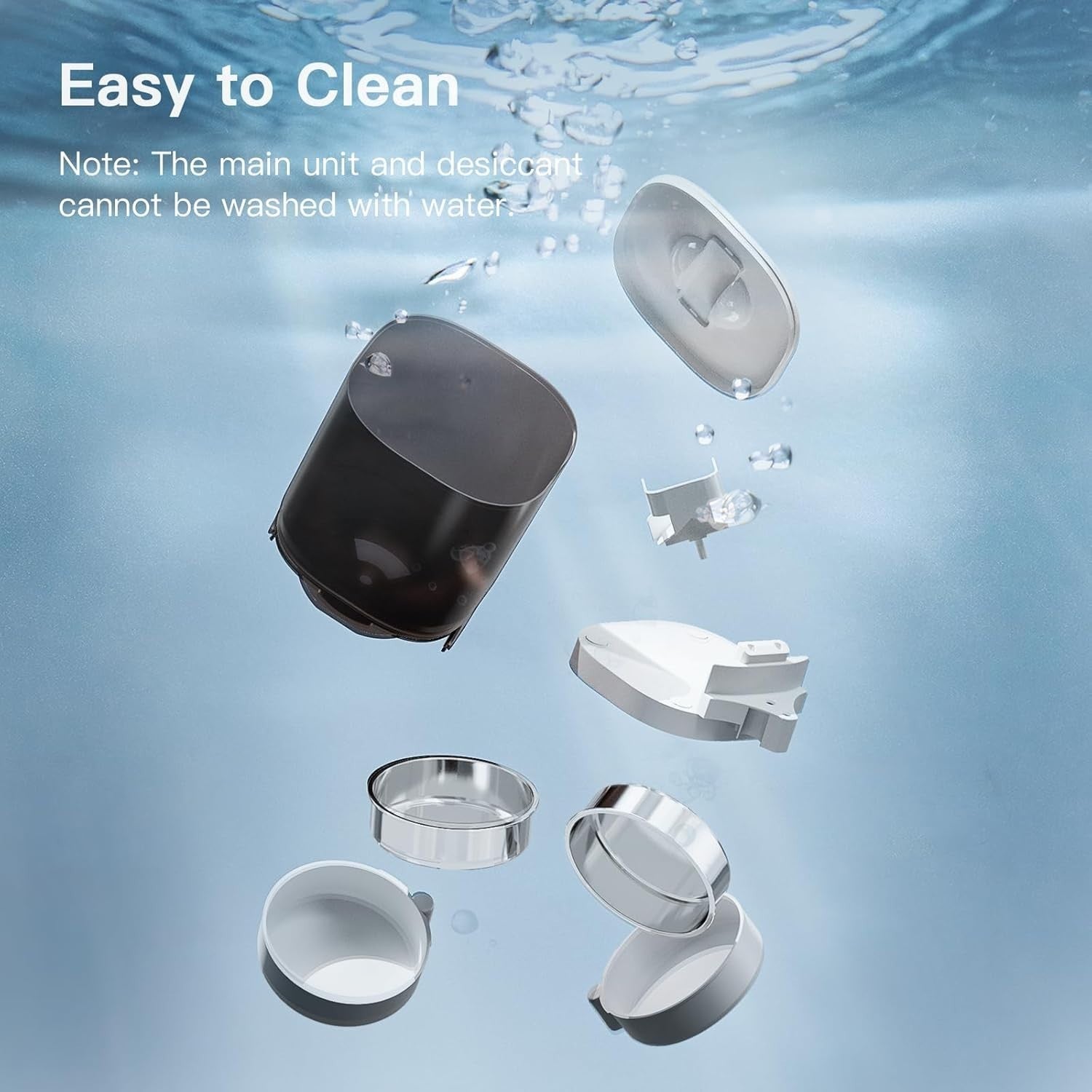 Automatic Cat Feeder Camera 7L Dual Bowl WiFi App Control 1080P HD