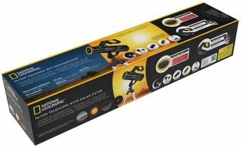 Beginner Reflector Telescope 76mm 350mm AZ Mount Sun Filter Kit