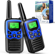 Walkie Talkies 2 Pack Long Range 5KM 22 Channel Kids Adults Outdoor Toy