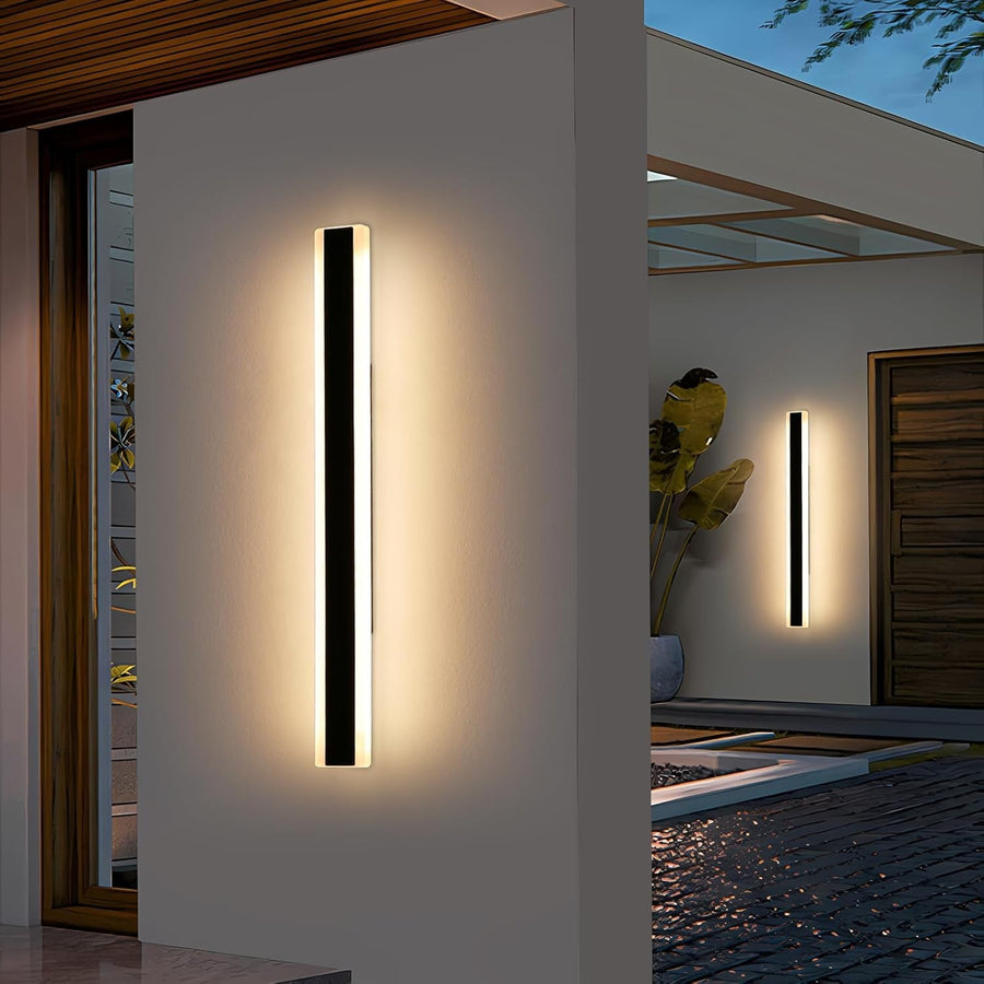 120cm Outdoor LED Wall Lights Waterproof Modern Strip Porch Lights 2-Pack