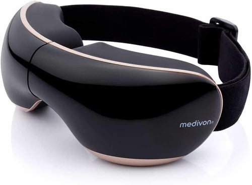 Travel Eye Massager Heat Vibration Bluetooth Migraine Relief