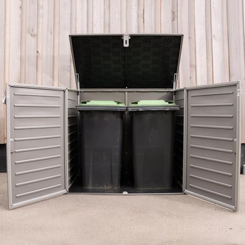 1170L XL Outdoor Storage Box Lockable Plastic Garden Shed Cabinet