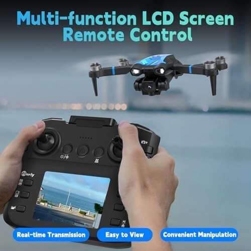 Foldable Mini Drone with 1080P Camera, LCD Remote, 3D Flips, RC Quadcopter