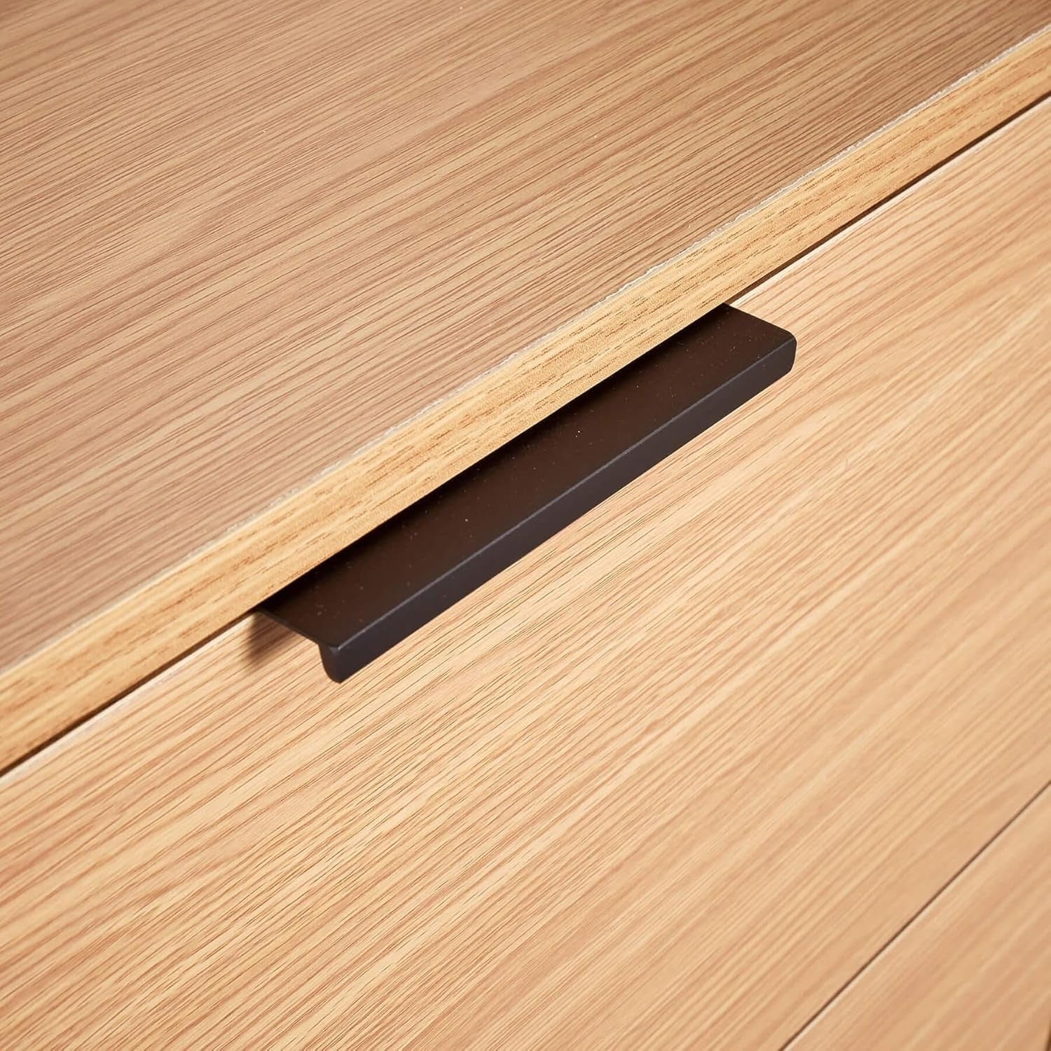 Oak 6 Drawer Chest of Drawers Storage Cabinet Wide Modern Bedroom Unit