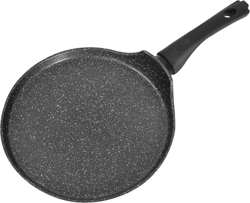 26cm Black Non-Stick Pancake Pan for Crepe, Omelette Frying Pan Induction Safe