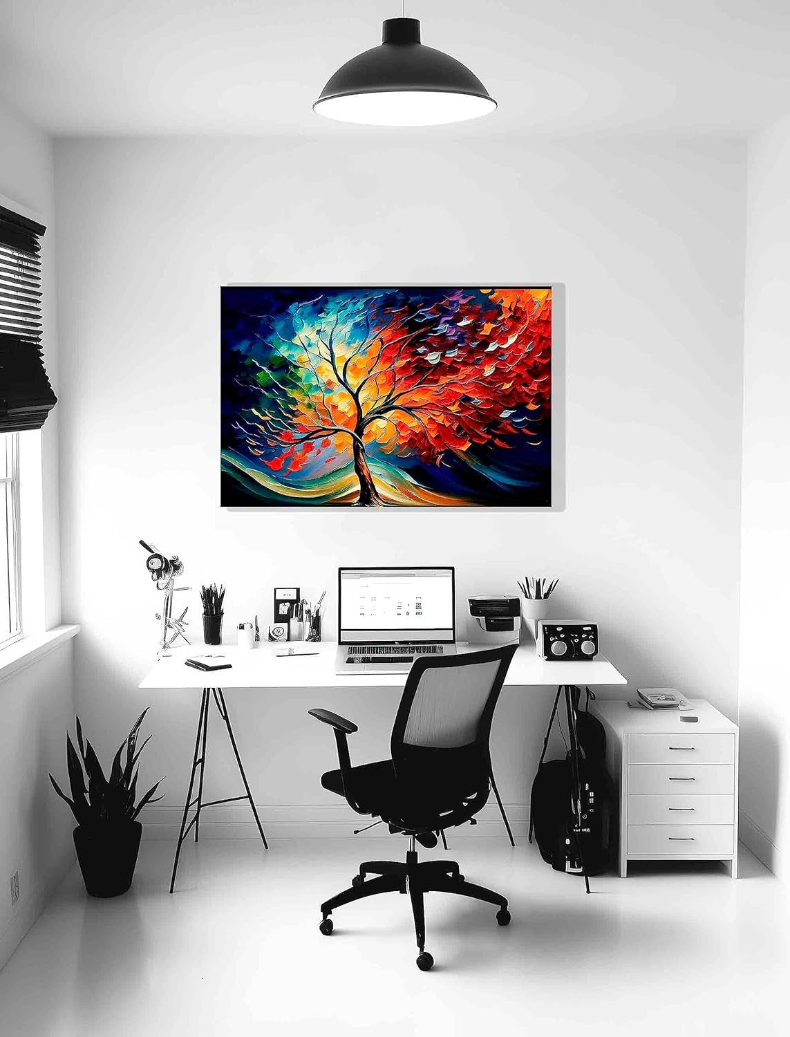 Large Tree of Life Canvas Wall Art 86x61cm Framed