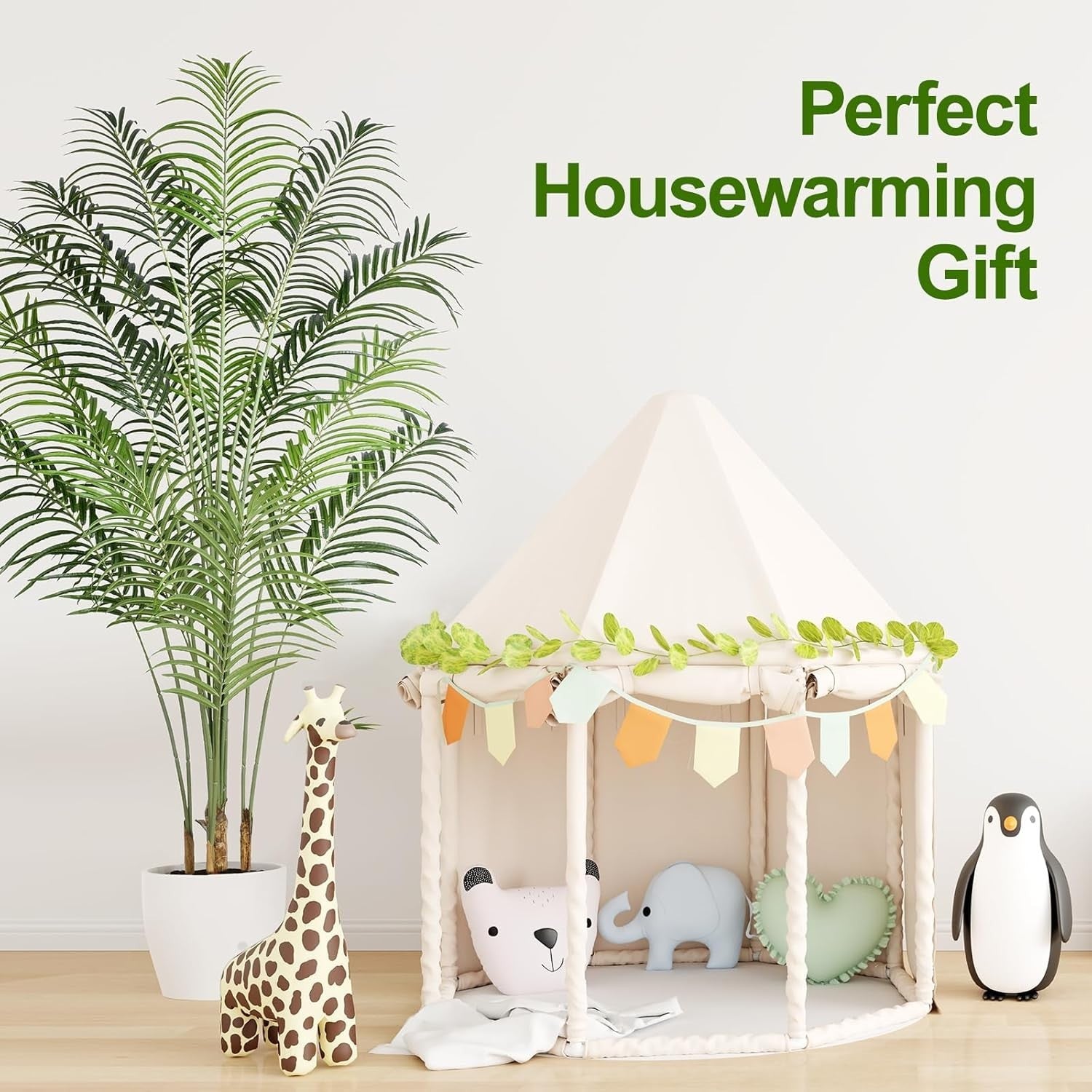 2pcs 200cm Artificial Palm Tree Faux Tropical Indoor Outdoor Home Decor Plant