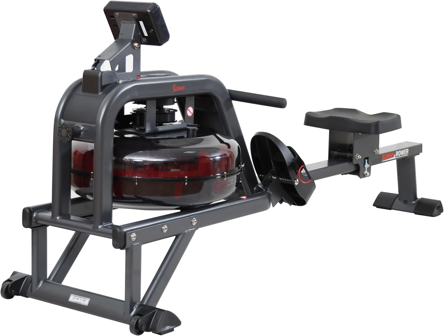 Smart Water Rowing Machine Dynamic Resistance LCD App Holder Quiet Rower 135KG