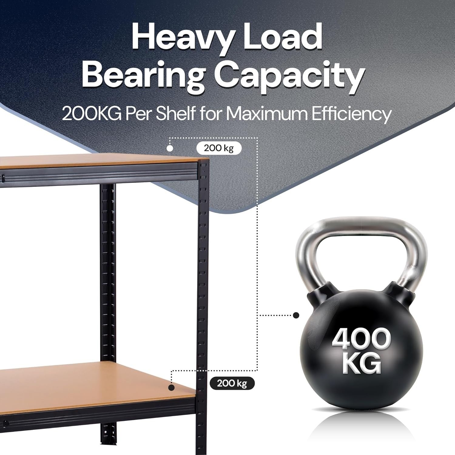 Heavy Duty 2-Tier Workbench 120x90x60cm 400kg Capacity Steel Frame DIY Table