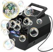 Bubble Machine 500ml Portable USB Battery Bubble Maker