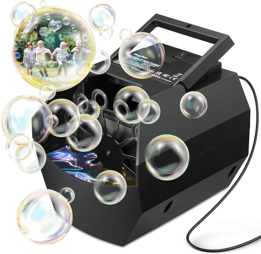 Bubble Machine 500ml Portable USB Battery Bubble Maker
