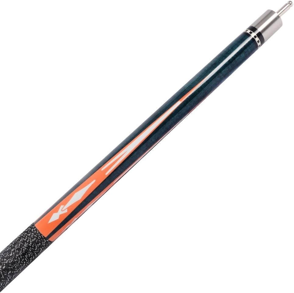 58in Hardwood Pool Cue 13mm Tip Irish Linen Wrap 19-21oz Billiard Stick