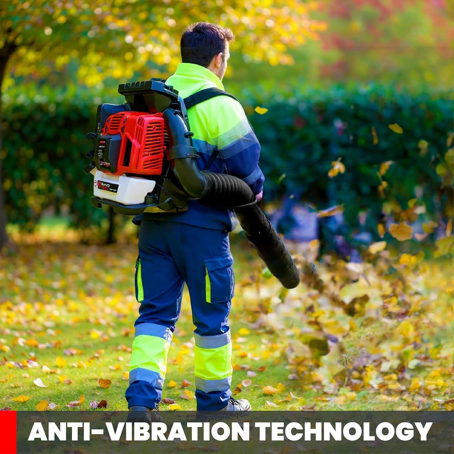 Petrol Backpack Leaf Blower 79cc 2-Stroke High Power Heavy Duty Garden