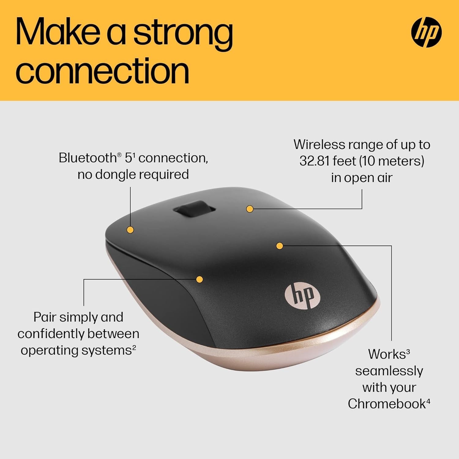 Slim Bluetooth Mouse Multi-Surface 12 Month Battery Silver
