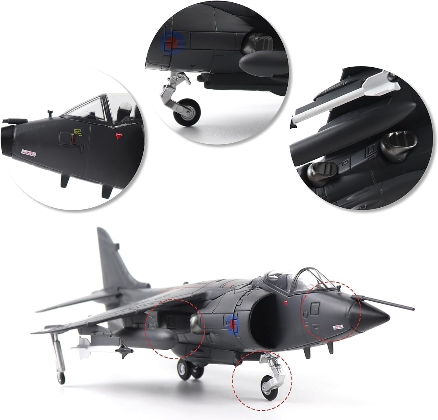 RAF Harrier Jet Model 1/72 Diecast Prebuilt Military Plane Display Gift**