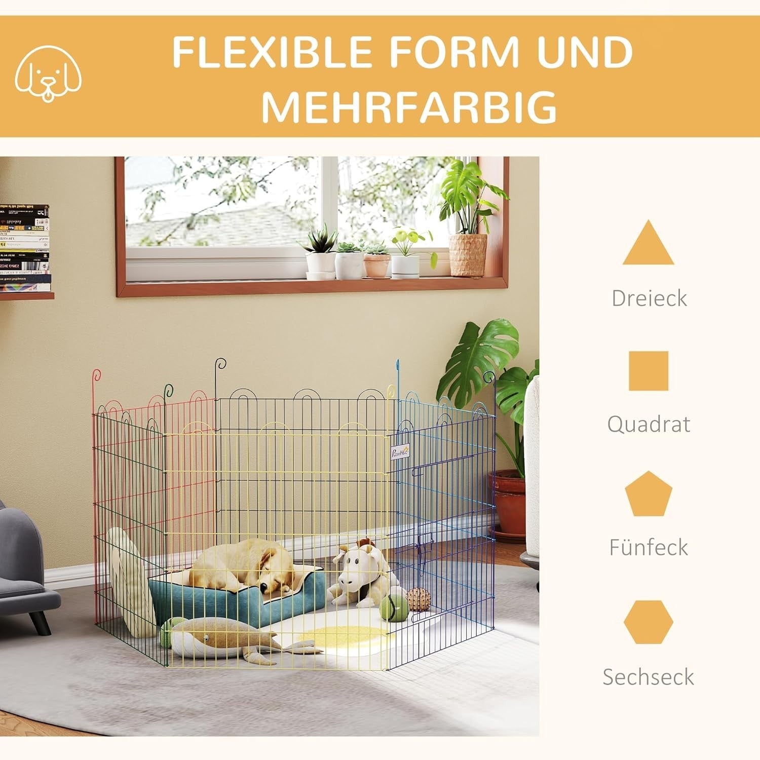 Metal Dog Puppy Playpen Crate Pen Fence 120cm x 60cm Indoor Outdoor Run