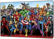 Super Hero Characters Canvas Wall Art Framed Print 30x20cm 12x8in