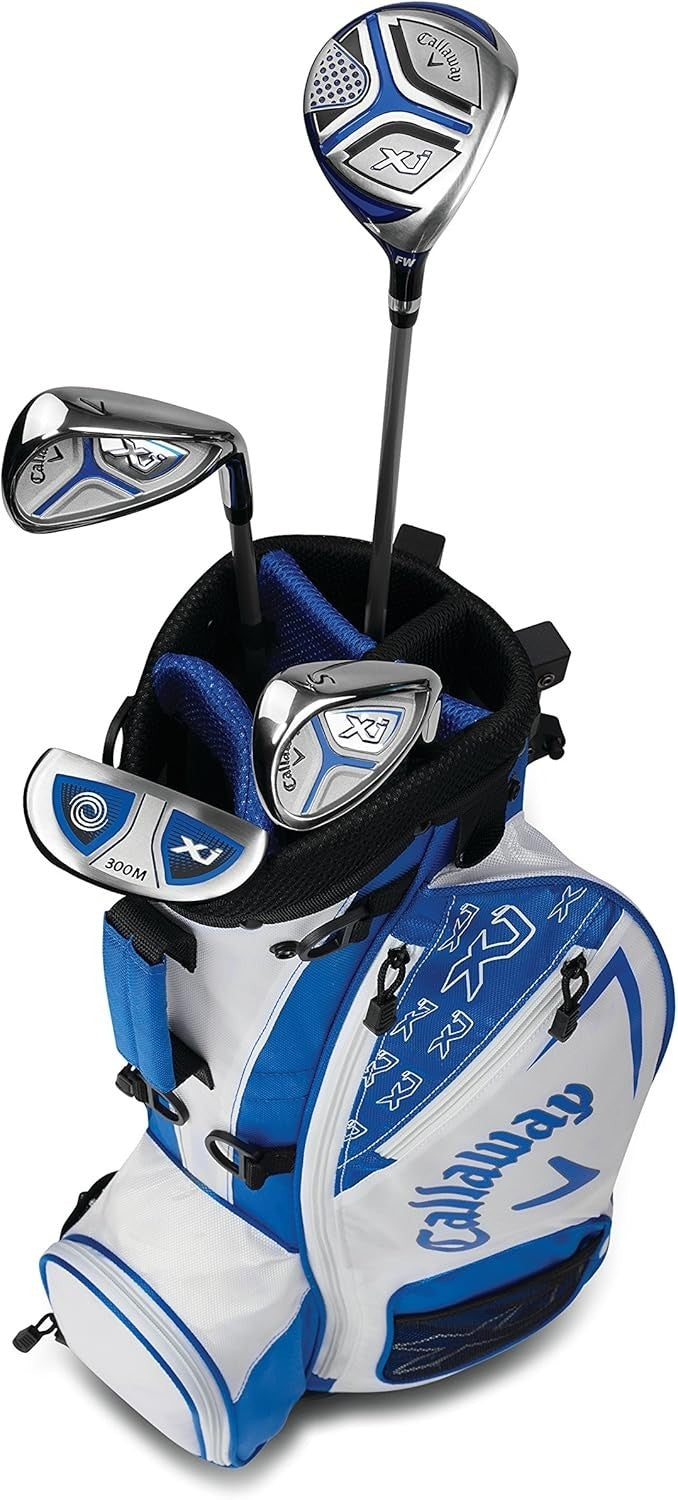 Left Hand Junior Golf Club Set Kids Fairway Iron Putter Lightweight Bag