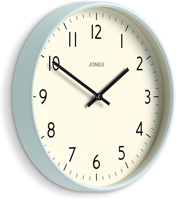 Modern 30cm Silent Wall Clock Round Easy-Read Home Office Kitchen Decor