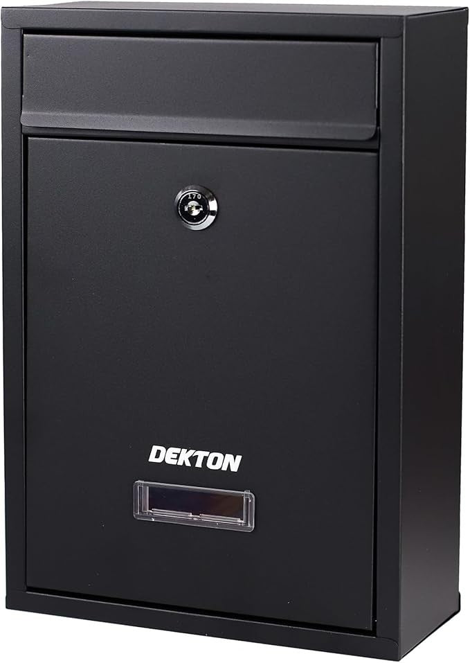 Secure Wall-Mount Mailbox Lockable Waterproof Steel Post Box Large Capacity