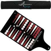 Roll Up Travel Backgammon Set Lightweight Portable Board Game for Adults