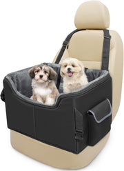 Dog Booster Car Seat Elevated Travel Bed Safety Leash Washable 40lb