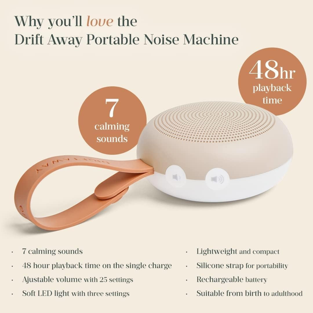 White Noise Sound Machine Baby Adult Sleep Aid Rechargeable Night Light