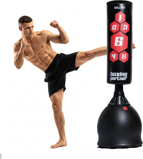 Pedestal Standing Boxing Bag 5.5ft Heavy Duty MMA Kick Trainer