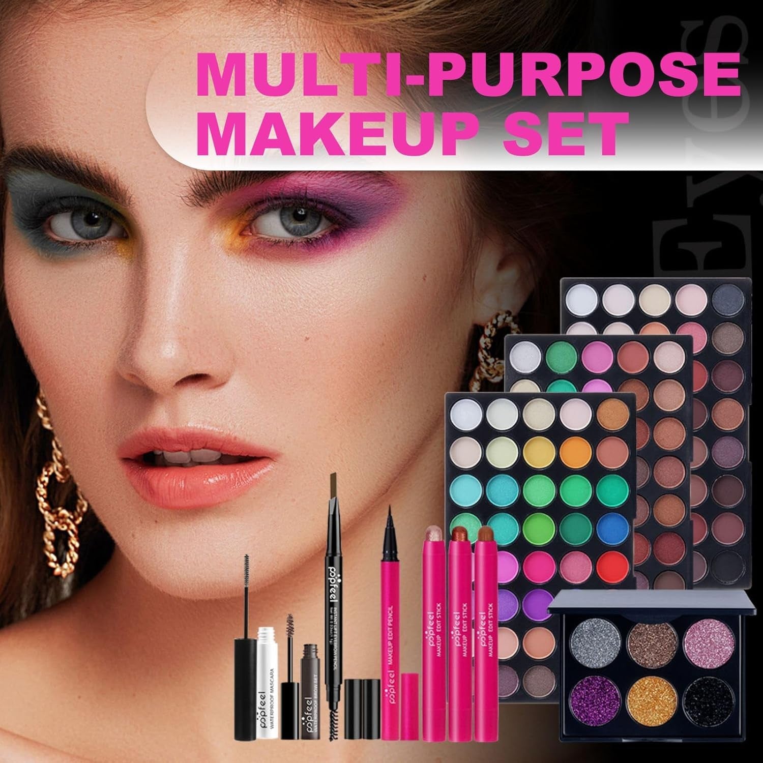 All One Makeup Gift Set Xmas Kit Palette Lipstick