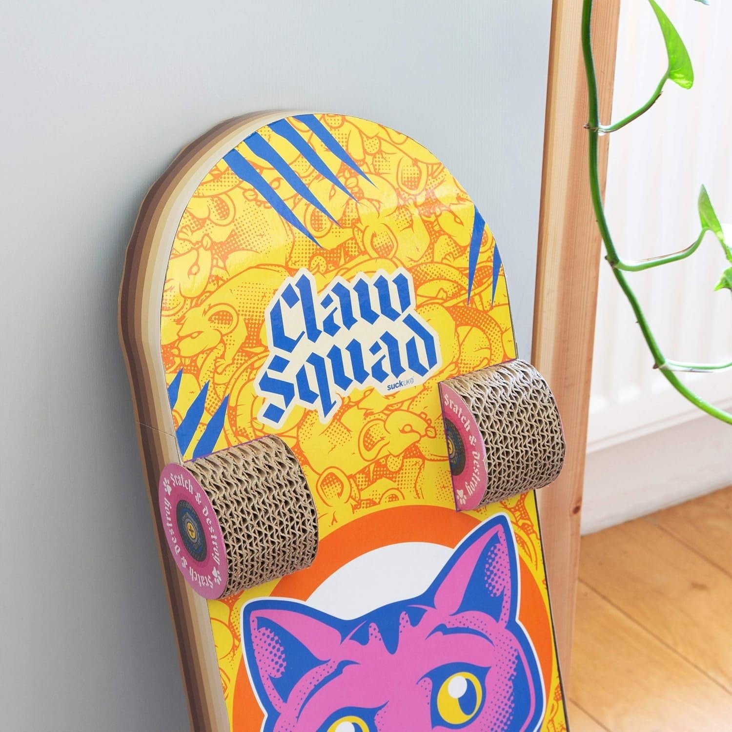 Cat Scratcher Skateboard Cardboard Board Indoor Kitten Toy