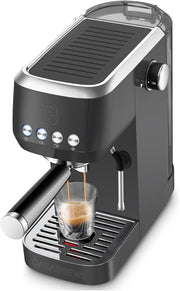 20 Bar Espresso Coffee Machine With Milk Frother, 1.3L Tank, Compact