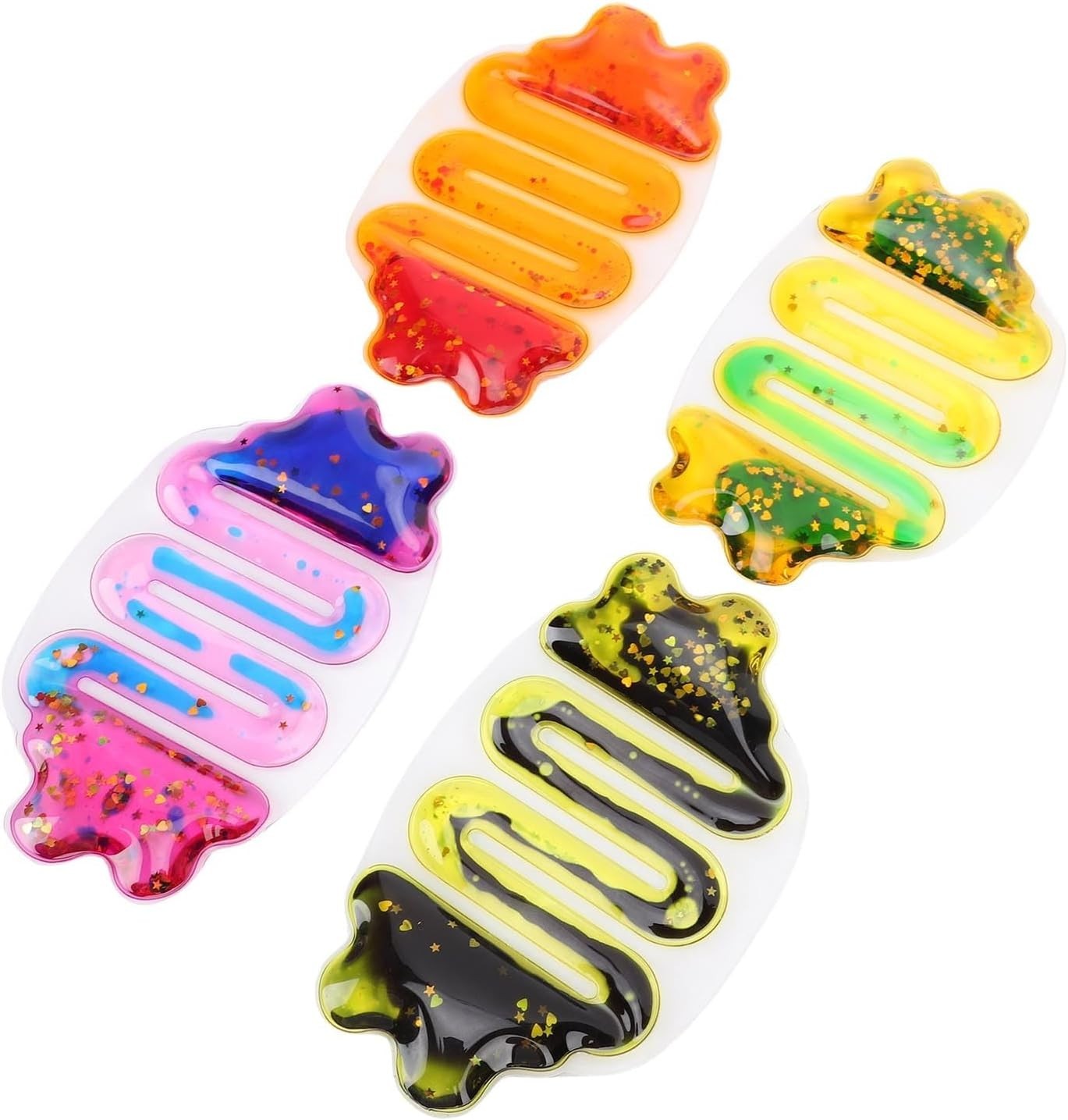 Glitter Liquid Motion Squeeze Fidget Toy Sensory Stress Relief