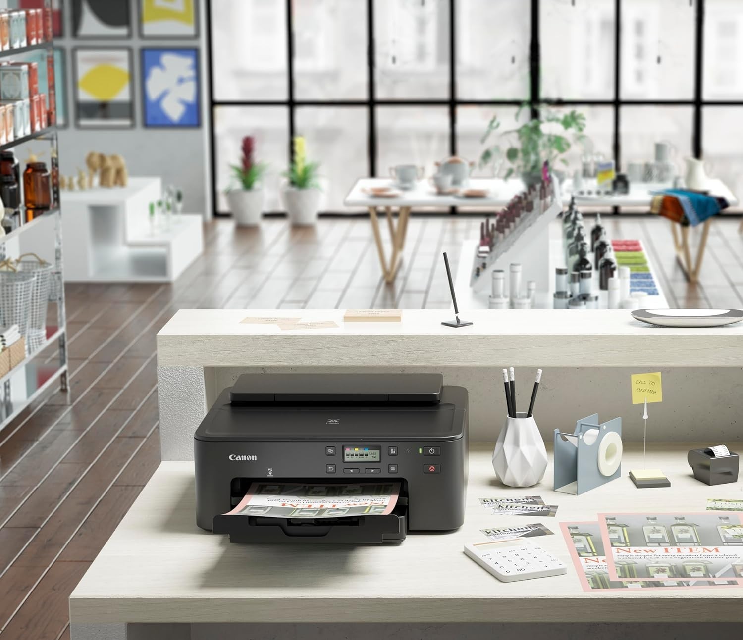 A4 Colour Inkjet Printer Print Only 5-ink Auto 2-Sided 350-Sheet