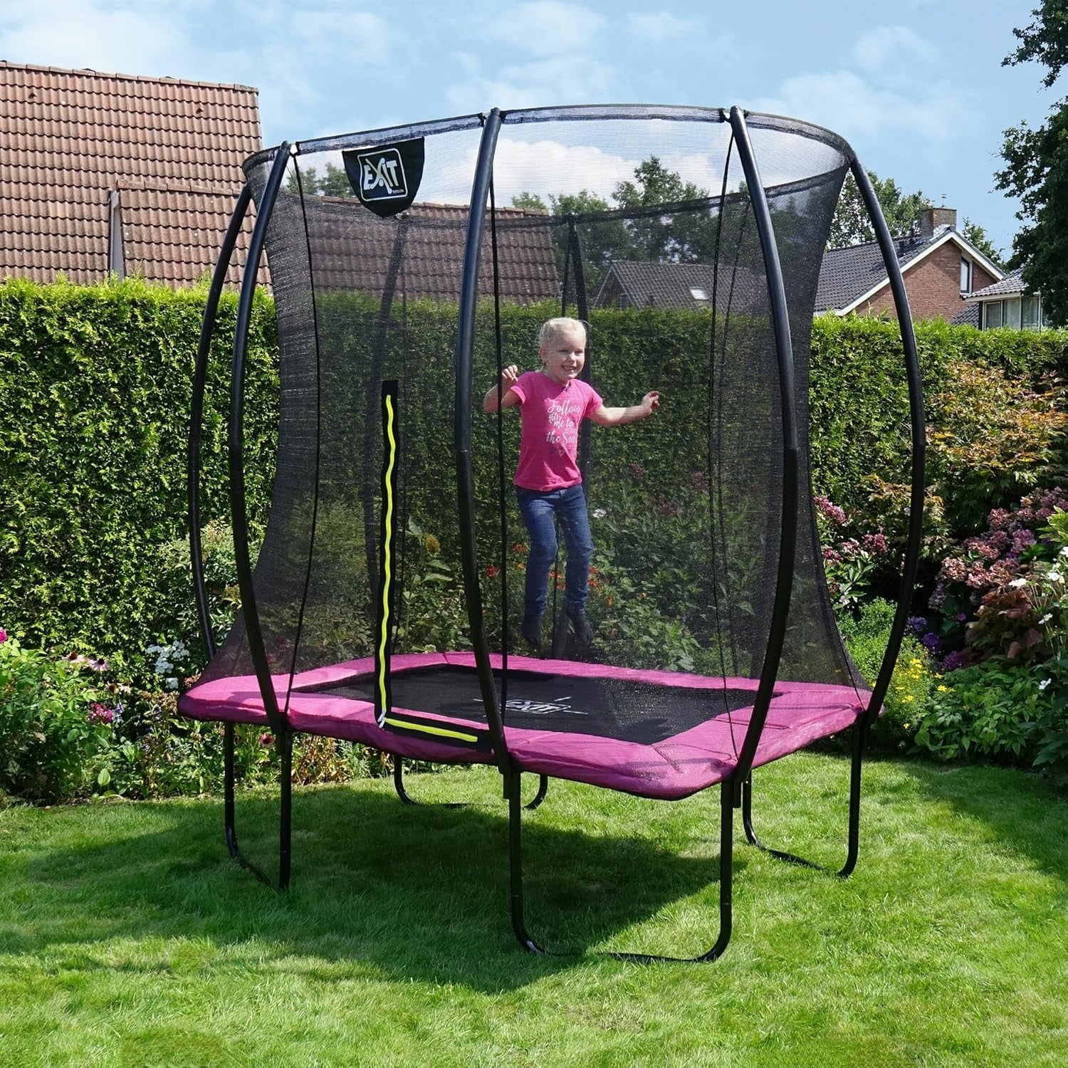 5x7ft Rectangular Trampoline Safety Net Outdoor Kids Youth