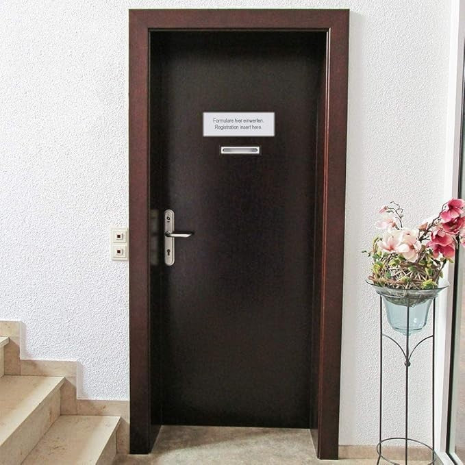 Secure Wall Mounted Steel Mailbox – Lockable Post Box with Keys & Drop Door