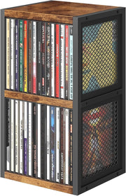 CD Storage Rack Desktop Organizer 3 Tier Shelf Holds 30 CD Cases