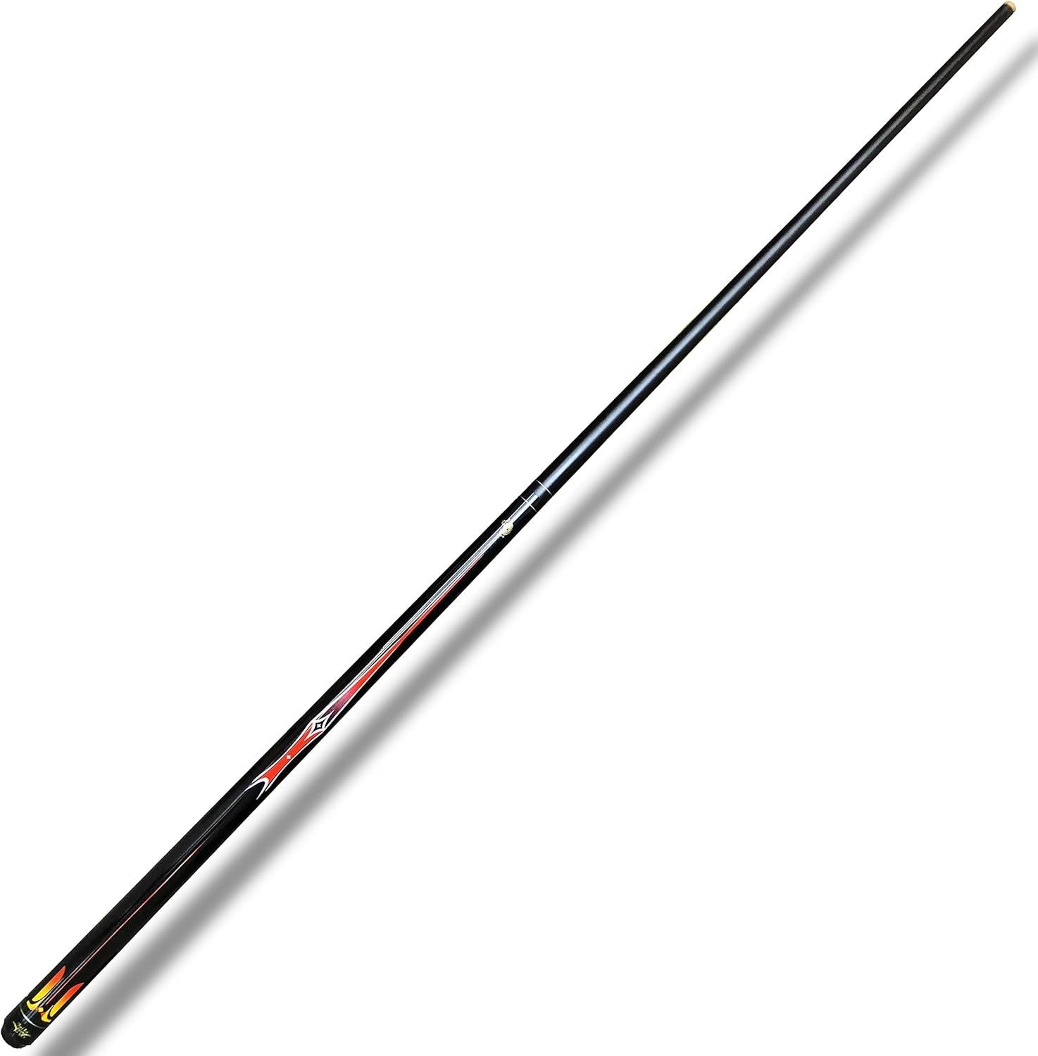 48in Junior Pool Cue Maple Carbon Fiber 13mm Tip 2pc Kids Stick