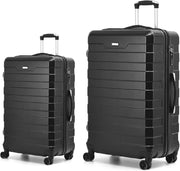 24'' Medium + 28'' Large Spinner Luggage Set PC Hard Shell TSA Lock