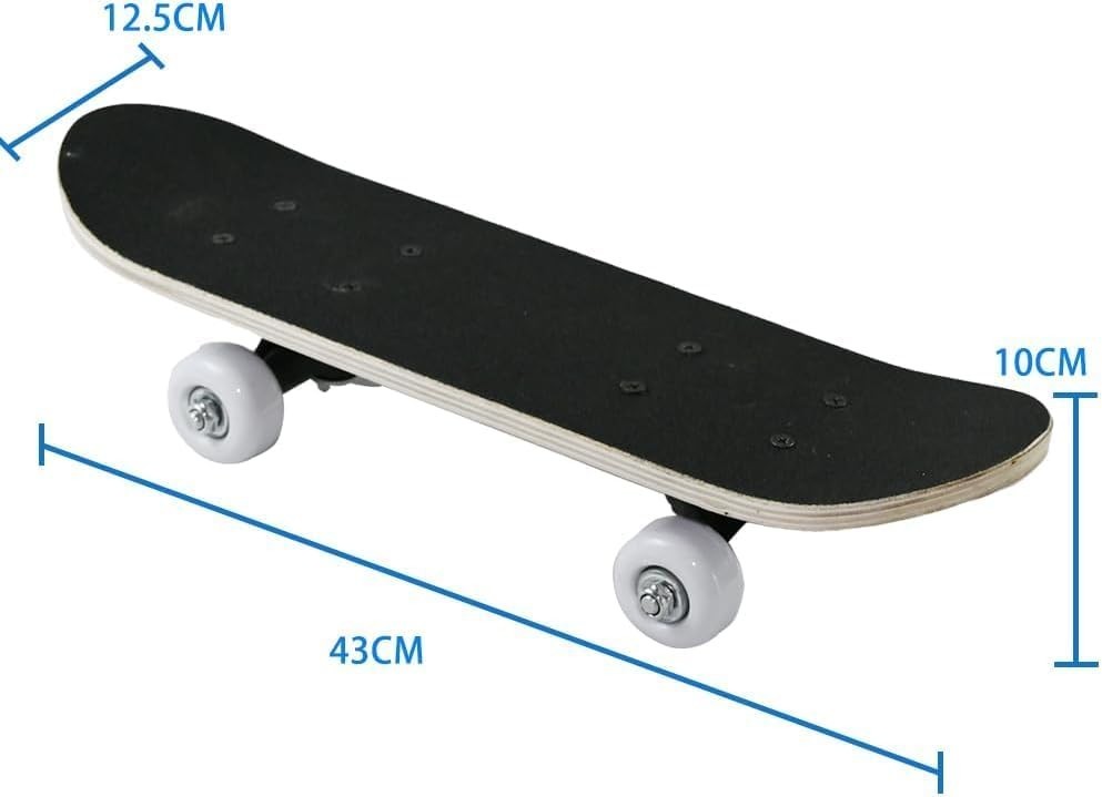 Kids Mini Skateboard 16" Beginner Board Wood Deck ABEC-5 Smooth Ride Grip
