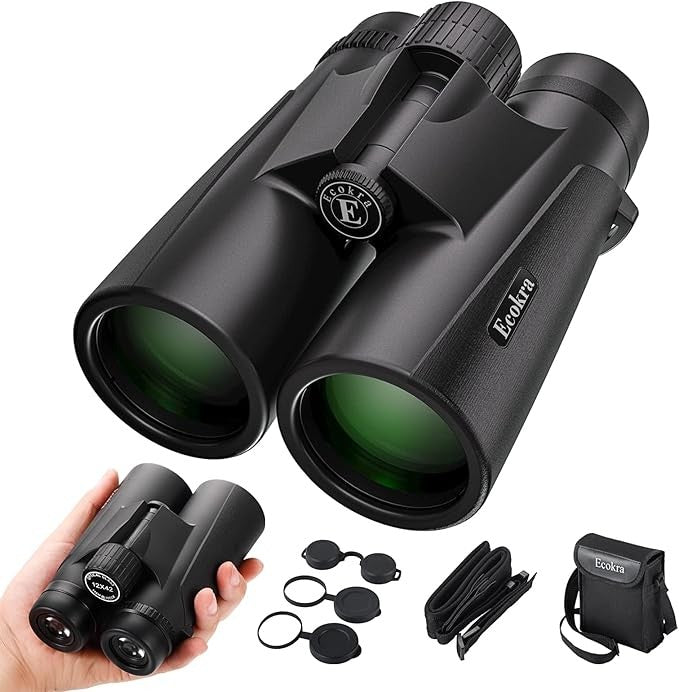 12x42 HD Waterproof Binoculars for Adults | Low-Light Vision | Wide View