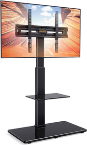 Adjustable TV Floor Stand 30-70” Tilt Swivel Max 50kg VESA 600x400mm Shelf